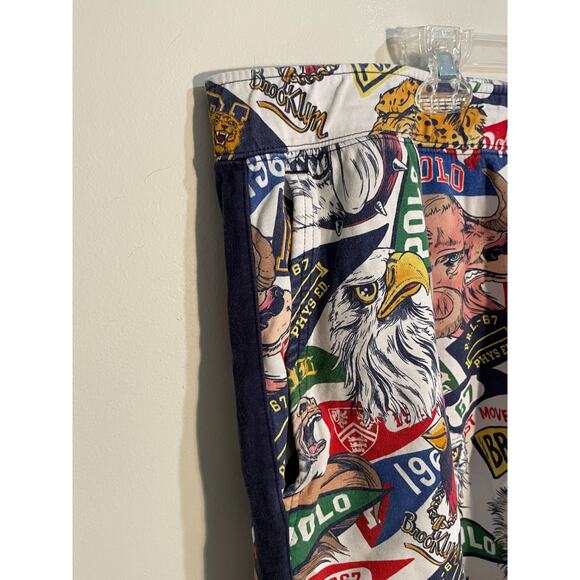 Polo Ralph Lauren Shorts Men's XLT Mascot Pennant Collegiate University Rare - Picture 2 of 13